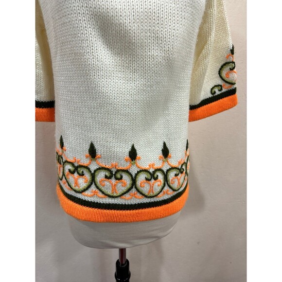 Vintage Kimlon by Miss Exquisite Hong Kong Hand Embroidered Sweater - M - Picture 8 of 9